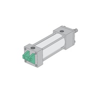 P1AT-01A1K-AAA0 NUMATICS/AVENTICS NFPA CYLINDER<BR>A SERIES 5" BORE 1" STROKE, FIXED CLEVIS MNT